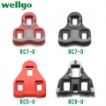 Wellgo Bicycle Pedals Cleats Accessories RC7 Black/Red road bike shoes Cleats Locking Plate / Splint compatible with LOOK|Bicycl