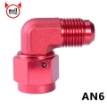 evil energy AN6 90 Degree Female AN Swivel Adaptors To Male Anodized Aluminum Fuel Adapter Fitting Blue Red Black|adapter fittin