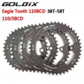 Goldix 110/5 Bcd 110bcd Road Bike Narrow Wide Chainring 38t-58t Bike Chainwheel For Shimano Sram Bicycle Crank Accessories - Bic