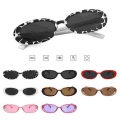 Women okulary Small Frame Sunglasses Cat Eye Sunglasses UV400 Sun Shades Glasses Street Eyewear fashion Sunglasses oculos gafa|M