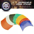 16Pcs 10/12/14inch Universal Motorcycle Wheel Rim Reflective Stickers Moto Bicycle Decal|Decals & Stickers| - Ebikpro