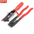 2pcs/set Cv Joint Clamp Banding Install Tool Ear Type Boot Clamp Pliers Metal Hand Tool Red+black Cv Boot Clamp Pliers - Engine