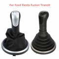 5 6 Speed Car Gear Shift Knob for Ford FIESTA FUSION 2002 2003 2004 2005 2006 2007 2008 ON Handle Boot Cover Gaiter Accessories|