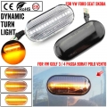 2pcs Smoke Lens Dynamic Flowing Led Turn Signal Side Marker Light Lamp For Volkswagen Vw Golf3 4 Bora Lupo Passat Polo - Signal