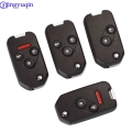 Jingyuqin 2/3/4 Buttons Folding Flip Remote Key Shell Cover For Honda Odyssey Rigeline Accord Crv Civic With Panic Buttons - Car