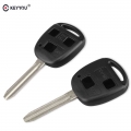 Keyyou 2 Btutons Remote Car Key Fob Case For Toyota Yaris Prado Tarago Camry Corolla Toy43 Blade Dropship - Car Key - Officemati