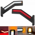 1 Pair Trailer LED Side Marker Lighting Outline Marker Truck Light 12 24V Running Water Light Flowing Trailer Side Marker Light|