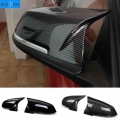 2 Pieces Rearview Mirror Cover Cap Carbon Black For Bmw Series 1 2 3 4 X M 220i 328i 420i F20 F21 F22 F23 F30 F32 F33 F36 X1 - M