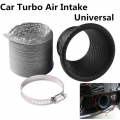 1 Set Car Front Bumper Turbo Air Intake Pipe Turbine Funnel Kit Carbon Fiber Style Auto Replacement Accessories|Air Intakes| -