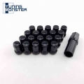 Tuning Monster JDM Lug Nuts Heptagon Steel M12x1.5/1.25 20pcs tuner Anti theft Security Nuts Alloy Steel Closed|jdm lug nuts|lug