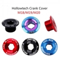 M18/m19/m20 Aluminum Alloy Bicycle Bottom Bracket Cnc Crankset Nut Crank Cover Crankset Screws Crank Arm Fixing Bolt Crank Bolt