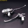 ZORBYZ Motorcycle 1"25mm Chrome Eagle Reservoir Brake Clutch Master Cylinder Reservoir Lever For Honda VTX 1300 VTX 1800|Le