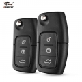 Dandkey For Ford Focus 2 3 Fiesta C Max connect Ka Mondeo S Max Galaxy 3 Buttons Flip Modified Car Key Shell Remote Fob Case|Car