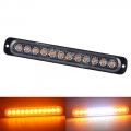 1pcs Stroboscopes Strobe 12 Led Flash Light Auto 12-24v Emergency Flashing Side Marker Light Bars Constantly Bright Lights - Sig