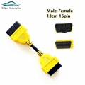 16pin Car Obd2 Extension Cable 13cm Obd2 Connector Interface 16 Pin Male To Female Obd 2 Adapter - Diagnostic Tools - Officemati