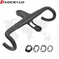 2021 New Aero Integrated Road Bicycle Handlebars T800 Ud Carbon 380/400/420/440mm X 80/90/100/110/120mm - Bicycle Handlebar - Of