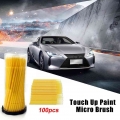 100PCS/Set Up Paint Micro Brush Tips Auto Mini Head Spray Car Head Parts Car 1.0mm Mini Brush Applicator Stickers|Sponges, Cloth