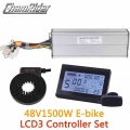 48V 60V 1500W Sine Wave Controller LCD3 Display Meter PAS Set E Bike Conversion Kit Hall Sensor|Electric Bicycle Accessories|