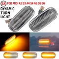 For Audi A3 S3 8P A4 S4 RS4 B6 B7 A6 S6 RS6 C6 05 08 Dynamic Turn Signal Light LED Side Marker Fender Sequential Indicator Lamp|