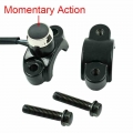 22cm 7/8" Motorcycle Switch Handlebar Mount Horn Headlight Strobe Momentary Switch Button Aluminum Alloy interruptor|Motor