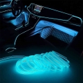 5m El Wire Rgb Led Neon Strip Car Interior Led Lights Ambient Car Atmosphere Light 12v 5v Usb Cigarette - Decorative Lamps &