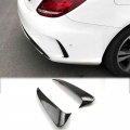 Rear Bumper Surrounds The Air Outlet Tail Wind Knife Carbon Fiber Modified Exterior Car Sticker for Mercedes Benz C Class W205|S