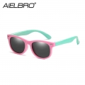 AIELBRO 1.5 11 Years Kids Polarized Sunglasses TR90 Boys Girls Cycling Goggle Silicone Safety Glasses Gift For Children Eyewear|