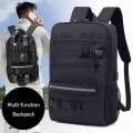 Jusend Skateboard Backpack Bag Anti theft Password Lock USB Charging Shoulder Men Women Leisure Travel Computer Longboard Bag|Sk