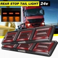 2pcs 24v Led Car Truck Tail Light Rear Brake Stop Strobe Dc - Ebikpro.com