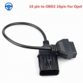 Atdiag for Opel 10Pin To 16Pin OBD2 Car Extension Diagnostic tool connector Cable for Opel 10 PIN OBD/OBD2 Scan Tool Cable|Car D