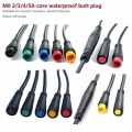 M8 Electric bicycle waterproof butt plug connector Scooter brake cable pluger signal connect cut off power sensor 2/3/4/5/6pin|E
