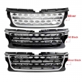 For Land Rover LR4 Discovery 4 2014 2015 2016 Car Front Bumper Racing Grill Honey Comb Mesh Grille ABS 3 Versions w/ Logo|Racing