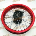 80/100 12 inch 12mm or 15mm Rear 1.85 12 inch 6000 Aluminum Alloy Back Wheel Rim PIT PRO Trail Dirt Bike Redpit bike parts Red|