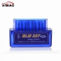 1pcs Super Mini Elm327 Bluetooth Obd2 V2.1 Elm 327 V 2.1 Obd 2 Car Diagnostic Tool Scanner Car Co De Reader - Code Readers &