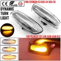 For Citroen C4 Picasso C3 C5 Ds4 Peugeot 308 207 3008 5008 Led Dynamic Turn Signal Light Side Marker Lamp Blinker Car Amber - Si