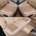 3d Universal Flax Car Seat Cover Breathable Auto Seat Cushion Protector Front Rear Adjustable Automobile Seat Pad Mat - Automobi