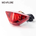 Wexplore Ebike Brake Rear Light Electric Bicycle Tail Light Input Dc6v 12v 24v 36v 48v 60v 72v Led Ebike Rack Light E Bike Lamp