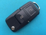 For Vw For Audi Golf Mk4 Passat Bora Polo Sharan 2 Button Flip Remote Key Fob Case Blade Uncut Shell Wholesale No Logo Auto Part