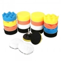 22Pcs Car Polishing Waxing Sponge Wheel Polishing Disc Kit Set 3inch M10 Sponge Disc Pad For Car Polisher Polishing Buffing Auto