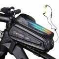 NEWBOLER Rainproof Bike Bag Frame Front Top Tube Cycling Bag Reflective7.0in Phone Case Touchscreen Bag MTB Bicycle Accessories|