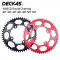 Deckas 104bcd 40t 42t 44t 46t 48t 50t 52t Mountain Bicycle Chainwheel Mtb Crankset Narrow Wide Round Chainring - Bicycle Crank &