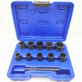 11pcs Twist Socket Set 3/8" Dr. Damaged Lock Lug Nut Removal Socket Tool|Engine Care| - ebikpro.com