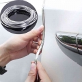 6M Car Door Edge Scratch Guard Protector Cover Strip Roll Universal Chrome Moulding Trim Strip Decorative Line Auto Accessories|