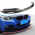 2pcs Car Front Bumper Spoiler Lip Splitter Trim For 2012-2018 Bmw F30 3 Series M Style Gloss Black/carbon Abs Car Accessories -