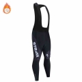 2019 STRAVA Warm Cycling Bib Trousers Winter Thermal Mountain Bike long Pants Bicycle Tights 20D Gel Pad Cycling Bib Pants|Cycli