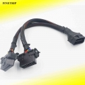 FINETRIP 30CM 2 IN 1 OBD2 Extension Cable obdII male to 2 female Splitter car computer connection conversion plug for elm327|Ca