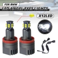 2x 120W H8 LED Angel Eyes Fog Light Halo Ring Headlight Canbus for BMW E60 E61 E63 X5 E70 X6 E71 E90 E91 E92 E93 M3 E89 E82 E87|