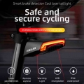 MEILAN Wireless Remote Control Bike Light USB Rechargeable Lantern Turn Signal Bicycle Rear Tail Light Lamp Mtb Accessories Part