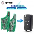 Keyyou Circuit Board Electronic For Chevrolet Malibu Cruze Aveo Spark Sail Opel/vauxhall 2/3/4 Btn 315/433mhz Car Remote Key - C