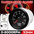 52mm 0-8000 Rpm (on Dash) Electrical Tachometer Gauge For Diesel Motor Engine 12v - Tachometers - ebikpro.com